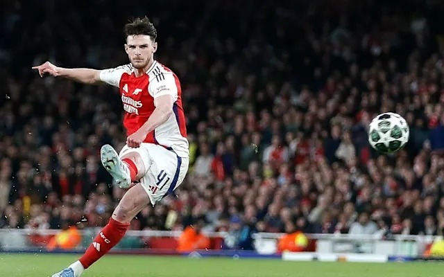 ใครอีกบ้างที่ยิงฟรีคิกได้สองครั้งในเกมยูฟ่าแชมเปี้ยนส์ลีก? ดีแคลน ไรซ์ สี่ดาวเด่นยืนเคียงข้างหลังจากเรอัลมาดริดยิงสองประตู