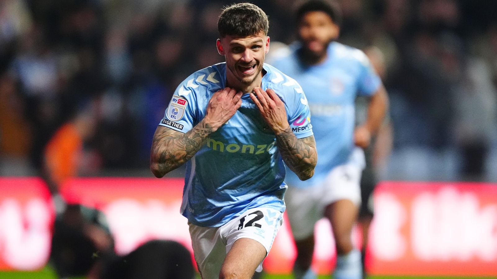 โคเวนทรี ซิตี้ 1-0 พอร์ทสมัธ: เจมี่ แพตเตอร์สัน นักเตะที่เกิดในเมืองโคเวนทรี กลายเป็นฮีโร่ผู้ล่วงลับที่ช่วยให้สกายบลูส์กลับมาอยู่ในท็อป 6 อีกครั้ง