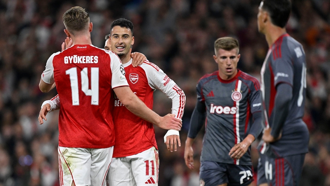 คะแนนผู้เล่นยูฟ่าแชมเปี้ยนส์ลีก อาร์เซนอล พบ โอลิมเปียกอส - มาร์ติน โอเดการ์ด เป็นผู้นำ ขณะที่บูกาโย ซาก้า แสดงให้เห็นถึงคลาสในการเอาชนะที่ต้องต่อสู้อย่างหนัก